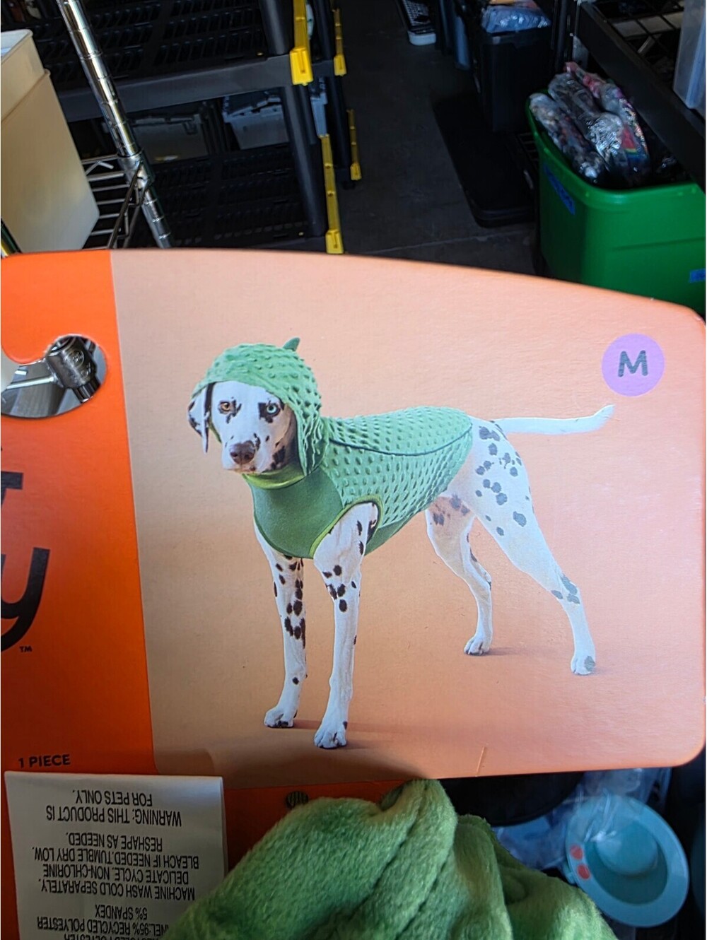 Green Quilted Dog Coat for Medium Dogs Up to 40 lbs